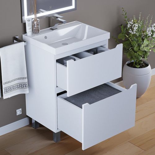 Тумба под раковину Uperwood Tanos 291120329 60х50 напольная цвет белый - фото 5