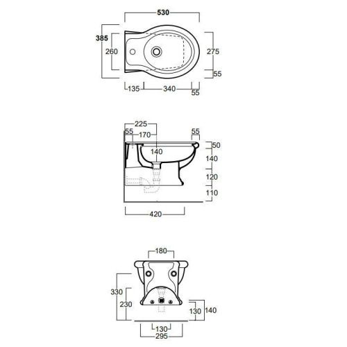 Биде подвесное Simas LANTE LA19nero*1 цвет черный - фото 2