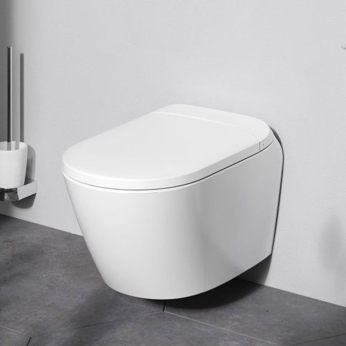 Унитаз подвесной Am.Pm Sensation CCC301700SC белый с сиденьем микролифт безободковый каскадный смыв - фото 3