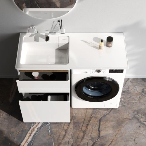 Тумба под раковину Am.Pm X-Joy M85AFSX0602WG 60х50 напольная цвет белый - фото 3