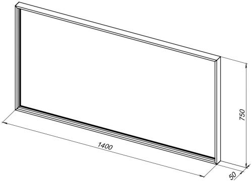 Зеркало с подсветкой De Aqua Алюминиум 00261713 140х80 подвесное - фото 5