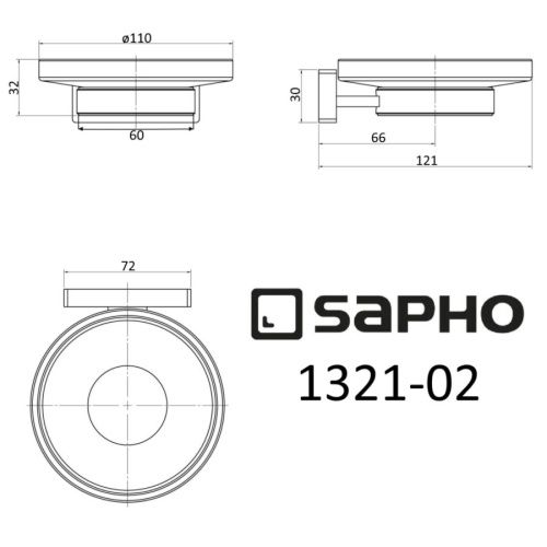 Мыльница Sapho OLYMP 1321-02 - фото 2