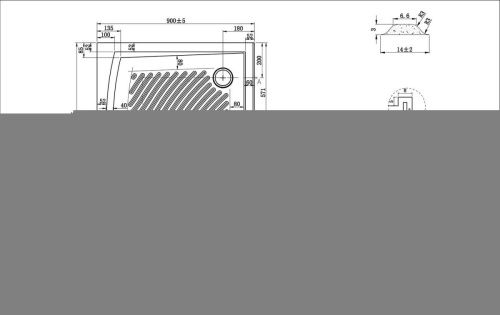 Душевой поддон акриловый Bravat P39B 90х90 белый с ножками - фото 3