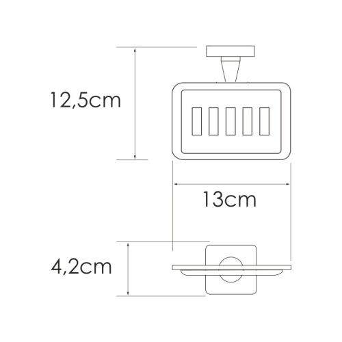 Мыльница WasserKRAFT 8769 - фото 3