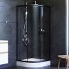 Душевой уголок Am.Pm X-Joy W88E-205-080BT64 80х80 стекло прозрачное профиль черный с поддоном