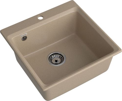 Кухонная мойка Granfest Level LV-510 песочный 50х50 цвет бежевый поверхность матовая - фото 2