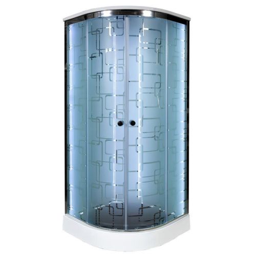 Душевая кабина AvaCan EM1590LED 90х90 четверть круга с крышей ориентация универсальная - фото 2