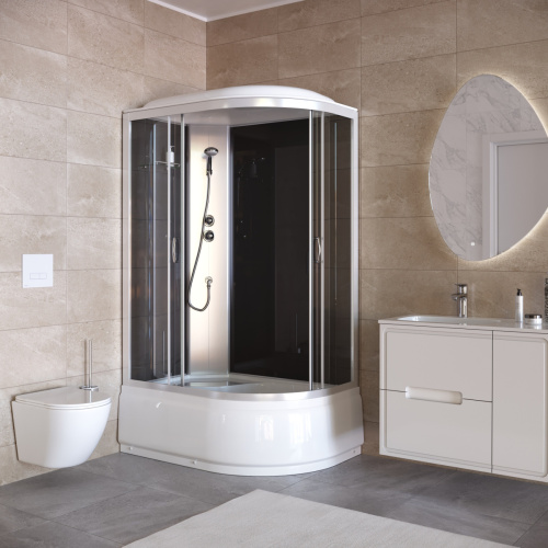 Душевая кабина Taliente TA-12080G(L) 120х80 асимметричная с крышей ориентация левая - фото 3