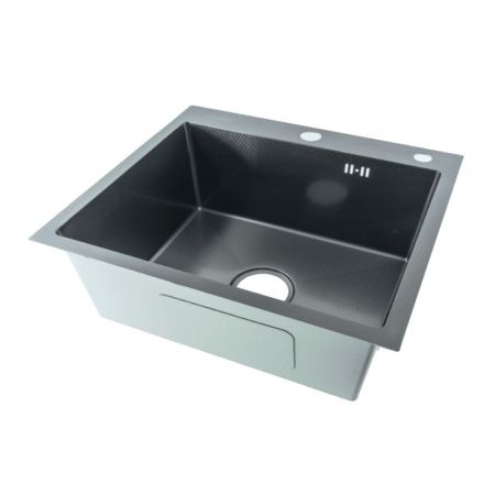 Кухонная мойка Fmark FSC5050Q 50х50 цвет серый поверхность матовая