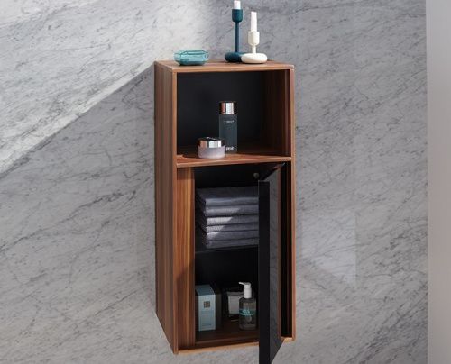 Шкаф Vitra Metropole 58208 40х90 подвесной цвет коричневый - фото 2