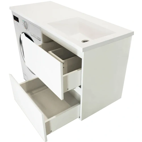 Тумба с раковиной Эстет Dallas Luxe ФР-00009842 80х50 напольная цвет белый - фото 4