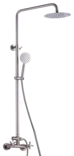 Душевая стойка Fmark FS8435 настенная цвет серый - фото 2