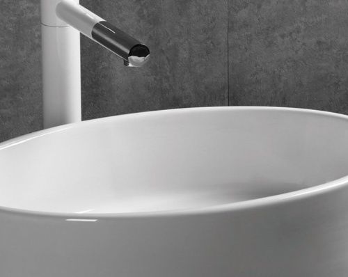 Раковина из сантехнического фарфора Cerutti SPA CR7016 50х40 накладная цвет белый без отверстий под смеситель - фото 2