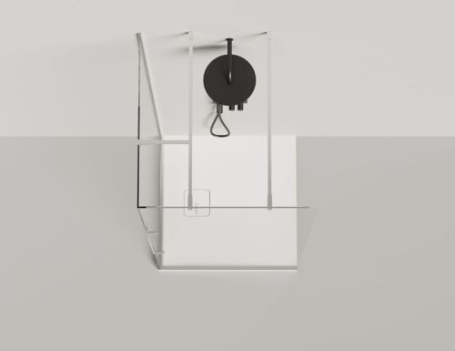 Душевой поддон из искусственного камня Salini OASI 120323M 80х80 белый - фото 2