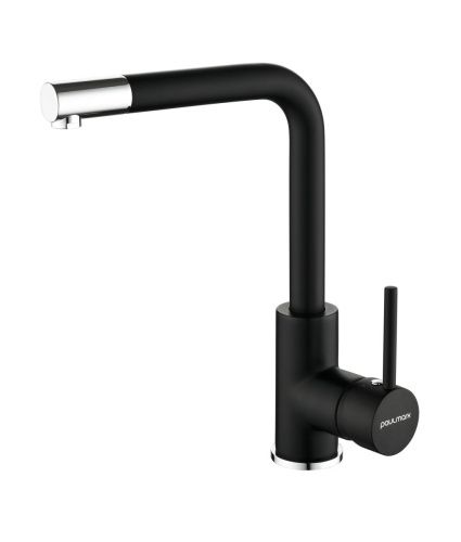 Смеситель для кухни Paulmark HONNER Ho212018-401TB на мойку черный