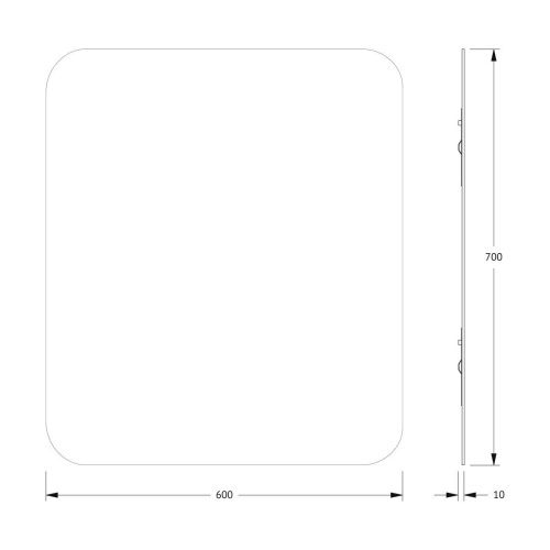 Зеркало Evoform Colora BY 0436 60х70 подвесное - фото 2