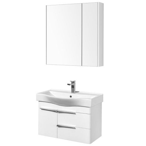 Зеркало-шкаф Aquaton Беверли 1A237102BV010 80х80 подвесной цвет белый - фото 3