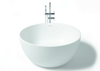 Ванна из искусственного камня Zenon Biwa 4000.000.000.000.31739 120х120 отдельностоящая круглая