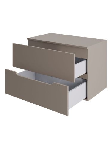 Тумба с раковиной Orange Line Li-70TuLMDF+B04-500W 70х50 подвесная цвет бежевый - фото 2