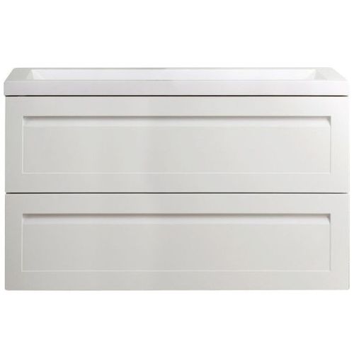 Тумба под раковину Art&Max PLATINO AM-Platino-1000-2C-SO-BM 100х50 подвесная цвет белый