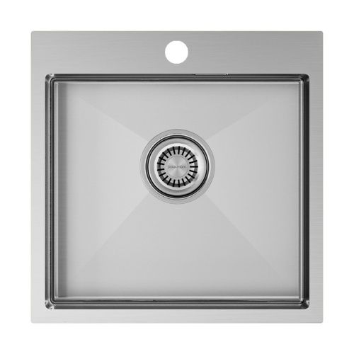 Кухонная мойка Paulmark VELTEN 51 PM905151-BS 50х50 цвет серый поверхность брашированная