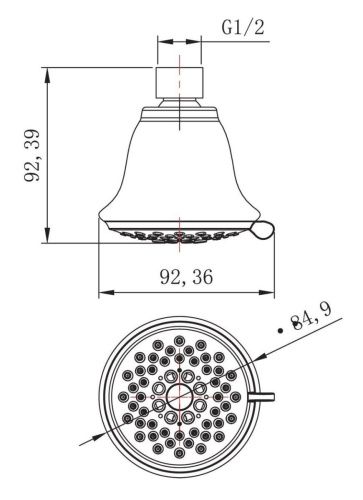 Верхний душ LeMark LM8043C хром - фото 2