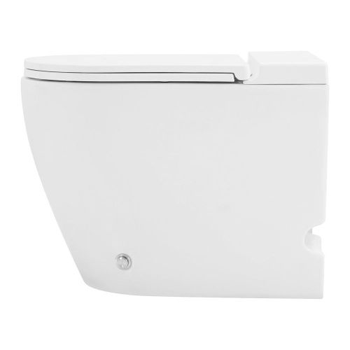 Унитаз приставной Abber Bequem AC1115P белый с сиденьем микролифт импульсный смыв - фото 5