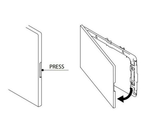 Клавиша смыва механическая Oli PLAIN 70829 цвет черный - фото 3