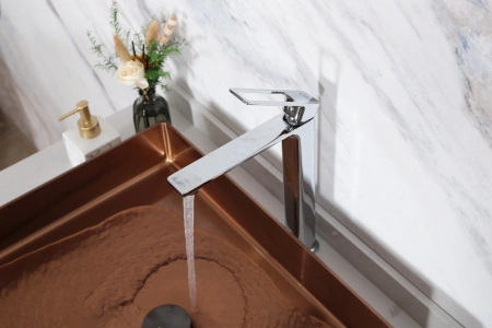 Смеситель для раковины Gid Cascada L057CHD на столешницу хром