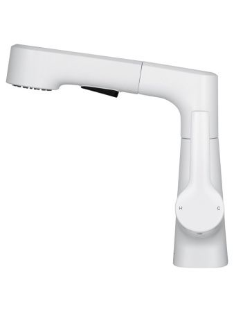 Смеситель Wonzon & Woghand WW-121B108-MW на раковину белый