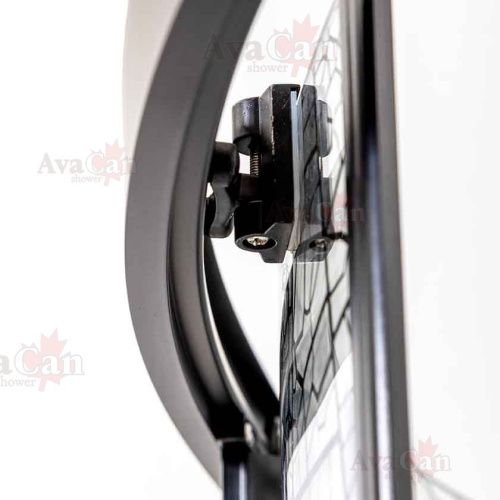 Душевой уголок AvaCan HB80 80х80 стекло тонированное профиль черный без поддона - фото 5