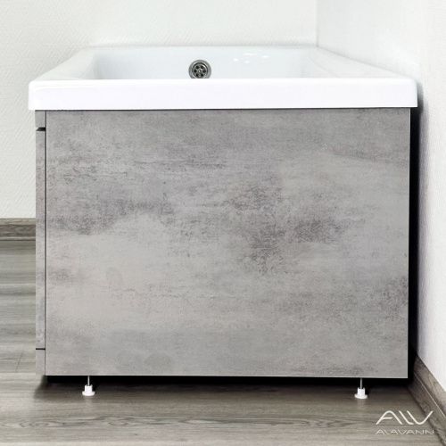 Экран под ванну Alavann Rita 75 см ALV0768002 торцевой МДФ серый - фото 3