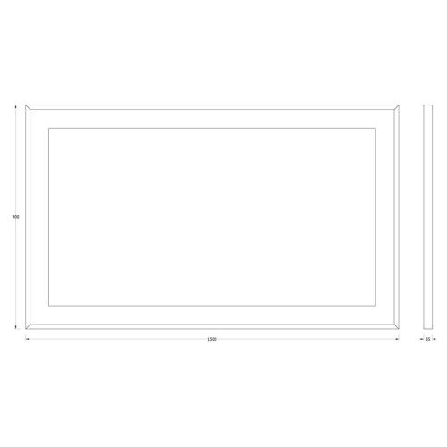 Зеркало с подсветкой Evoform Ledside BY 2213 150х90 подвесное - фото 2