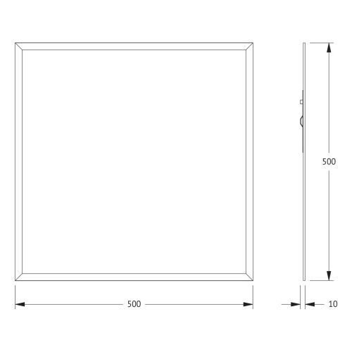 Зеркало Evoform Comfort BY 0906 50х50 подвесное - фото 2