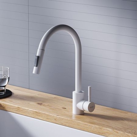 Смеситель для кухни Dorff Logic D3007533 на мойку белый
