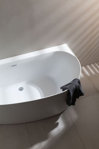 Ванна акриловая Allen Brau Priority 2.31005.21A 160х80 пристенная асимметричная с ножками - фото 2