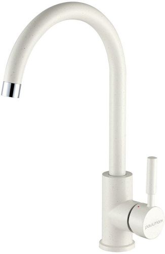 Смеситель для кухни Paulmark HOLSTEIN Ho212063-331 на мойку белый