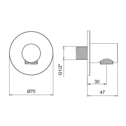 Шланговое подключение Almar E095040.CR - фото 2