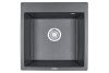 Кухонная мойка Granula 5102, ШВАРЦ 50х50 цвет черный поверхность матовая