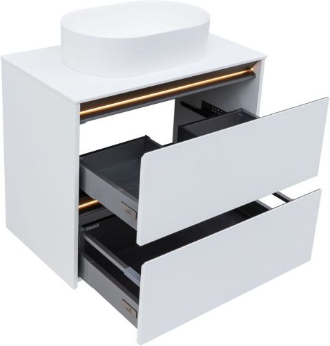 Тумба под раковину Allen Brau Activity 1.34012.WM 80х50 подвесная цвет белый - фото 5