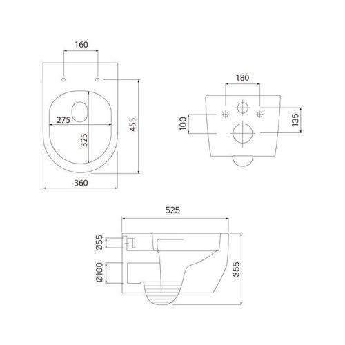 Комплект унитаз с инсталляцией и клавишей смыва IDDIS Basic BASAI02i73 - фото 2