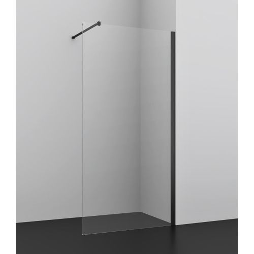 Душевая перегородка Azario FELTON AZ-151S 100 100х200 стекло прозрачное профиль черный - фото 2