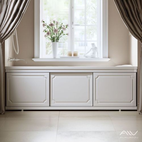 Экран под ванну Alavann Ametist 150 см ALV0251001 фронтальный МДФ раздвижной белый - фото 3