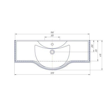 Тумба под раковину Corozo Классика SD-00000370 110х30 напольная цвет белый