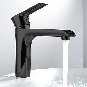 Смеситель Vincea Esse VBF-1E1MB на раковину черный