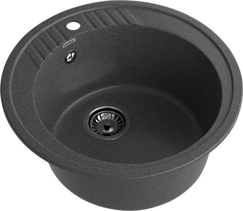 Кухонная мойка Granfest Rondo R-520 графит 50х50 цвет серый поверхность матовая - фото 2