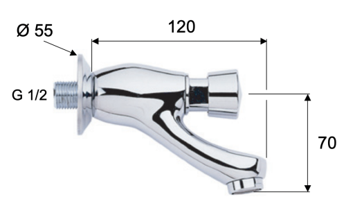 Кран порционный для раковины Remer Tempor TE225 - фото 2