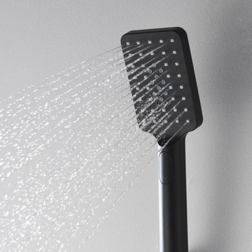 Душевая лейка Wasserkraft Elbe 7400 A130 цвет черный - фото 2