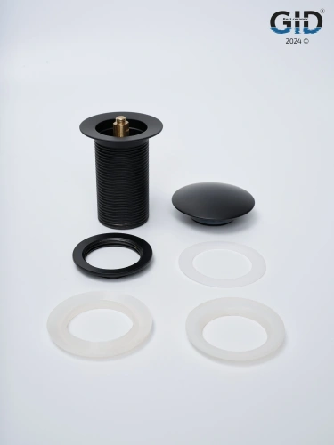 Донный клапан Gid Minucia 76602K черный - фото 5