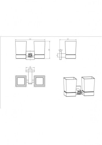 Стакан CeramaLux Venezia 88603-1 - фото 2